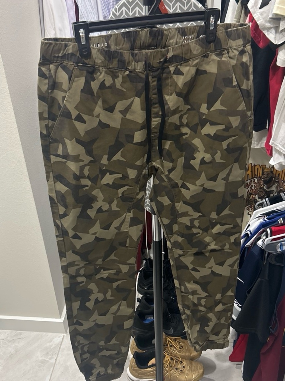 Men's Camouflage Jogger Sweatpants - Olive Camo